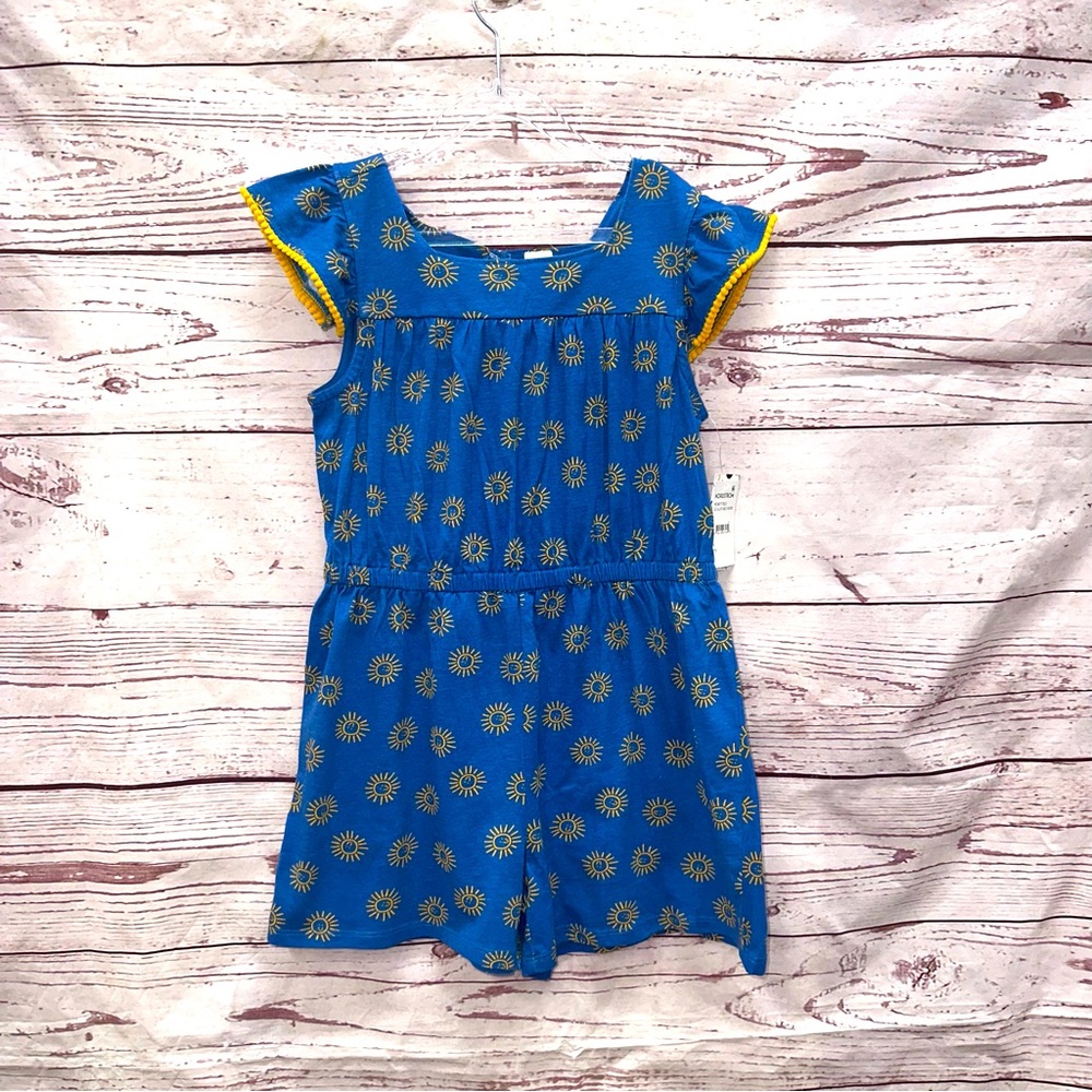 Harper Canyon Sunshine Blue Print Romper Size 8